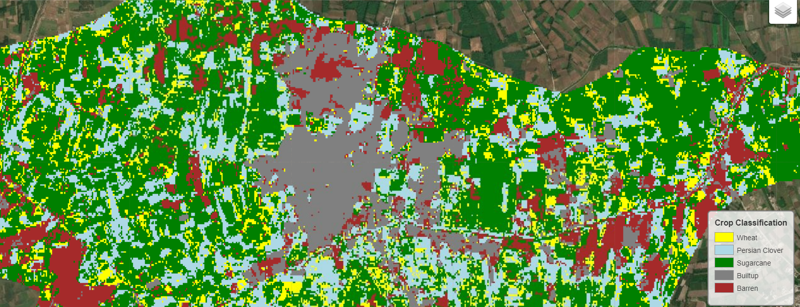 Pabbi Land Cover and Crops Classification Image